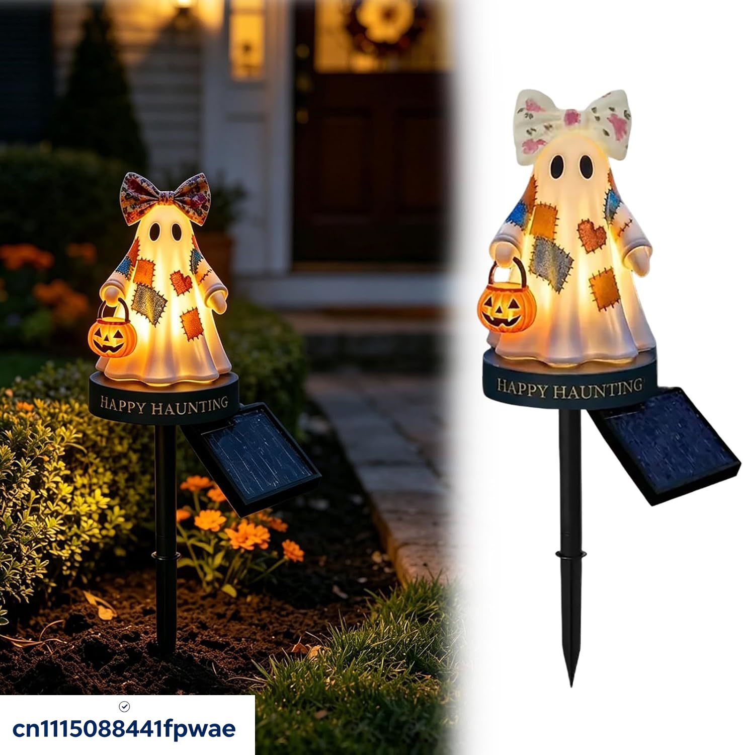 Outdoor Lighting Pathway - Solar Halloween Decorations Outdoor, Patchwork Garden