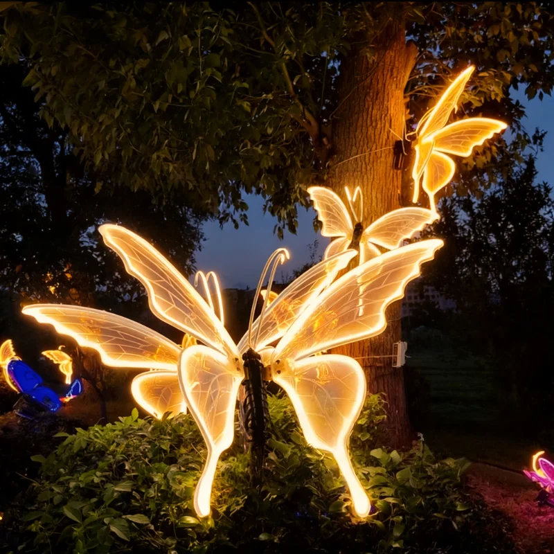 Outdoor Lighting Effects - 1PC 12V Led Outdoor Simulation Dynamic