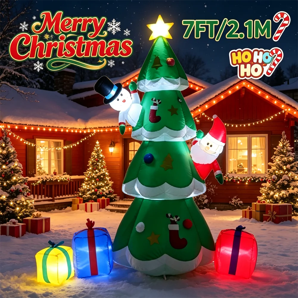 7FT Light Up Christmas Inflata - Outdoor Lighting Effects ulasan dan harga