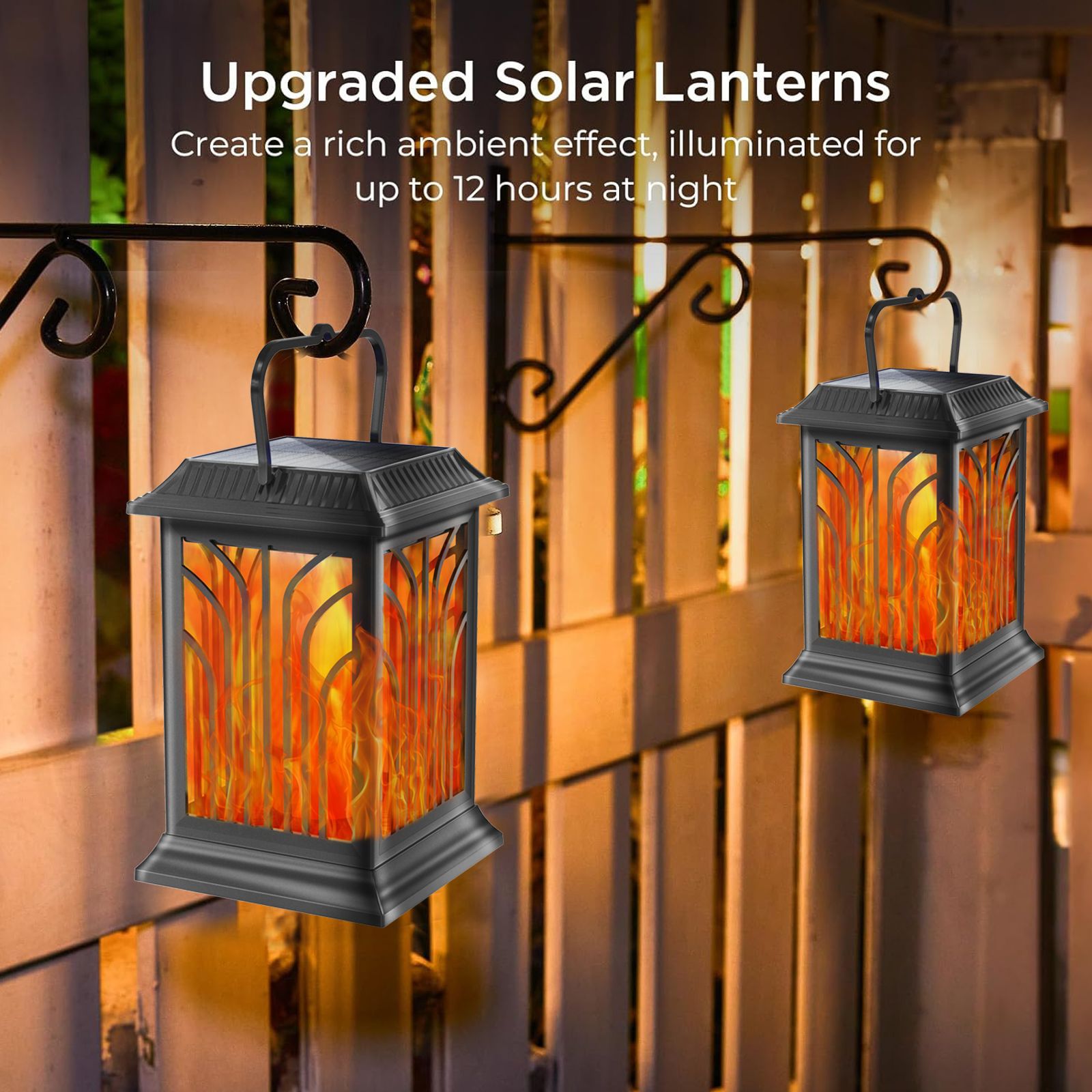 LED solar flame vertical strip - Outdoor Lighting And Landscape ulasan dan harga