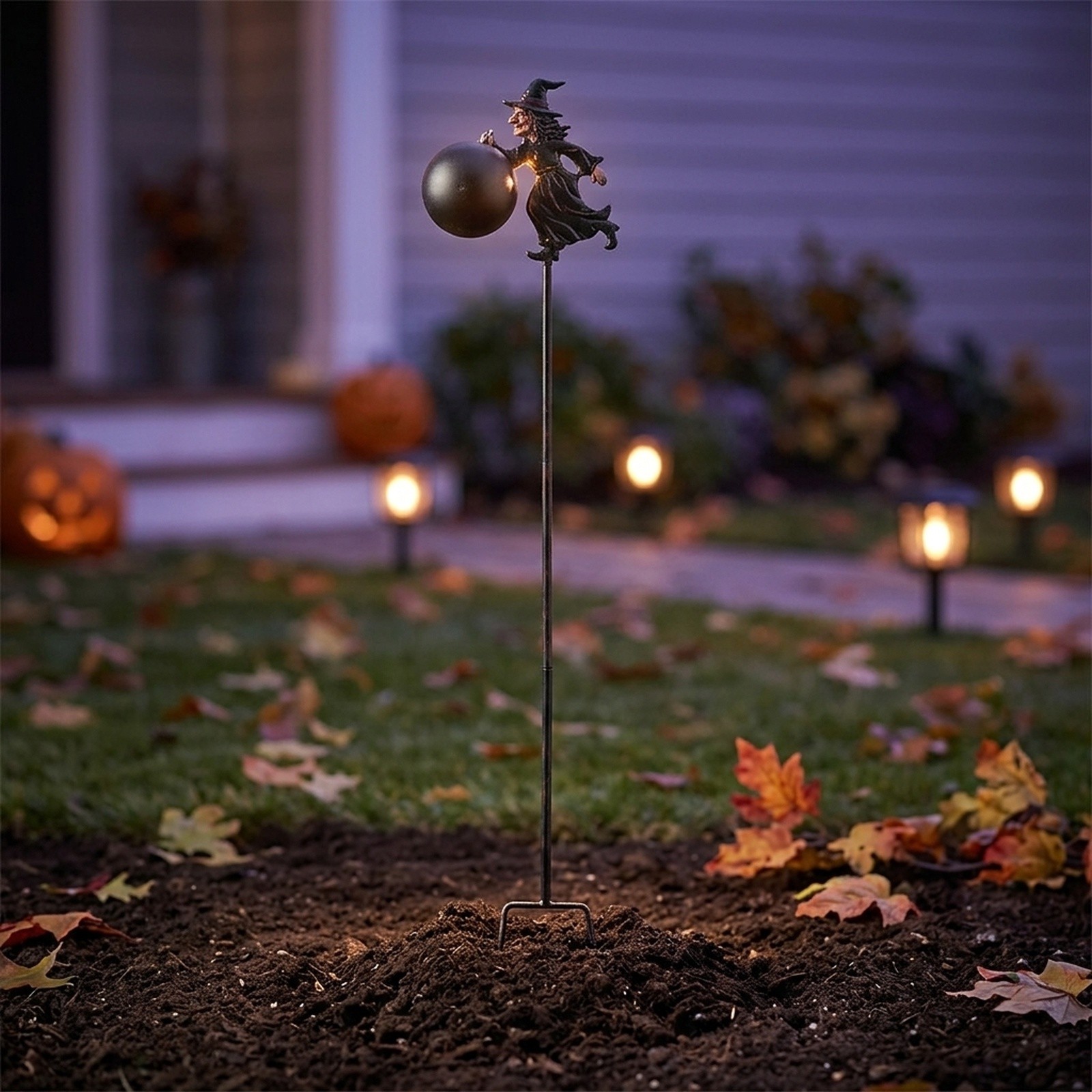 Halloween Witch Cauldron Garde - Outdoor Lighting Pathway ulasan dan harga