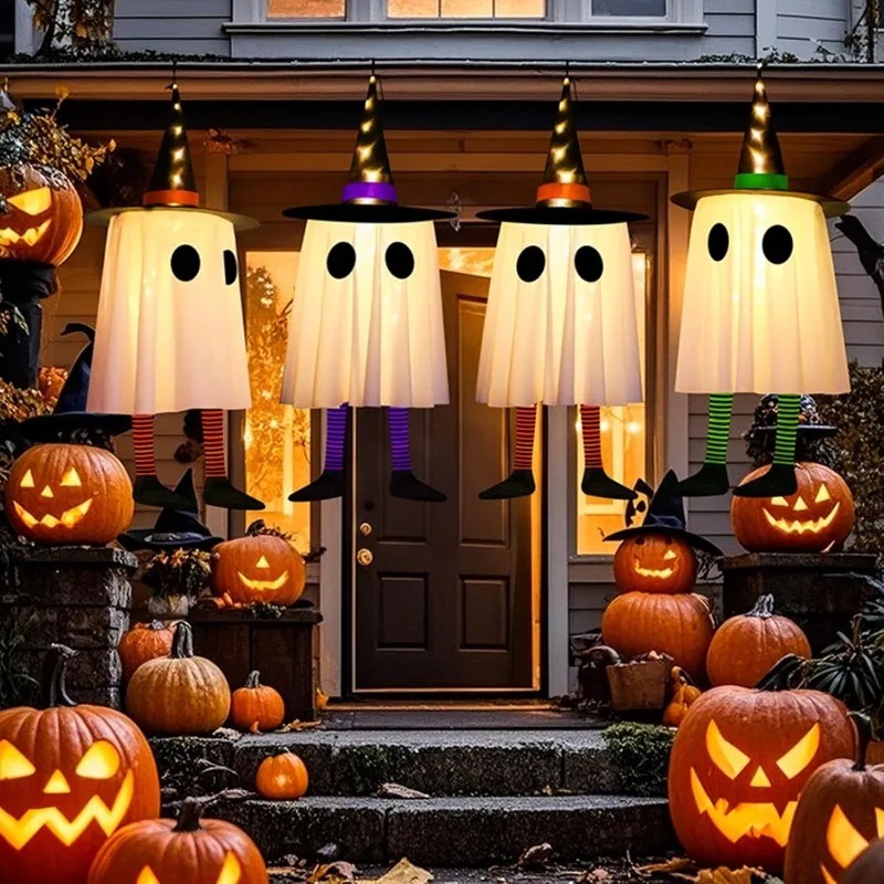 Halloween Hanging Ghost Decora - Outdoor Lighting Effects ulasan dan harga