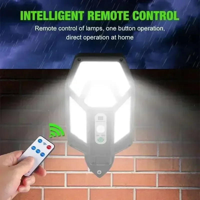 12000LM Powerful Solar Wall La - Outdoor Lighting Ip65 ulasan dan harga