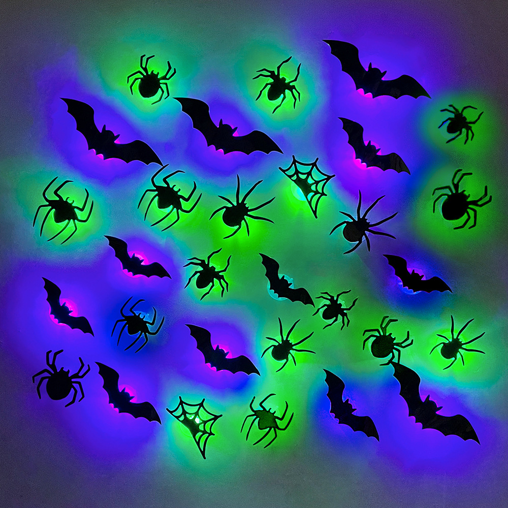 Halloween LED Bats Spider Deco - Outdoor Lighting Effects ulasan dan harga