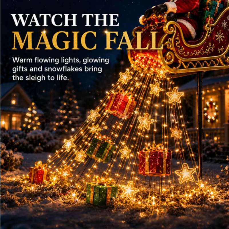 Solar LED Christmas Santa Slei - Outdoor Lighting Pathway ulasan dan harga