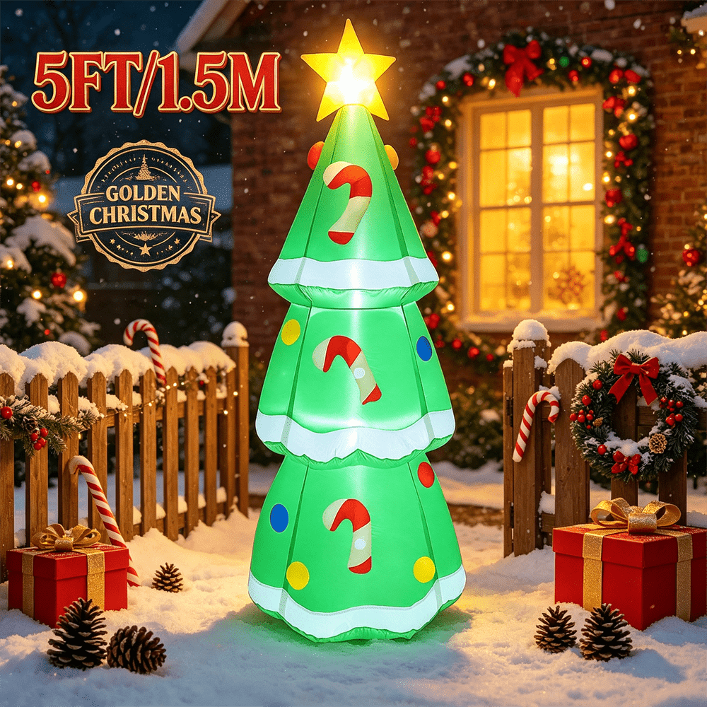 5FT/1.5M Christmas Inflatable  - Outdoor Lighting Effects ulasan dan harga